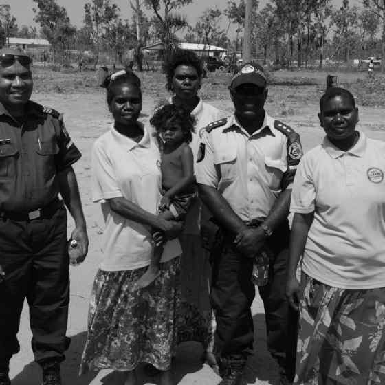 NO MORE workers, NT Police, PNG Police and AFLNT all link up to say NO MORE family violence.