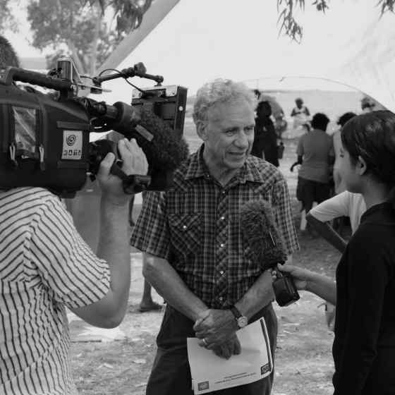 Charlie King talking to ABC news about how proud he was to see the community embrace the NO MORE family violence message. 