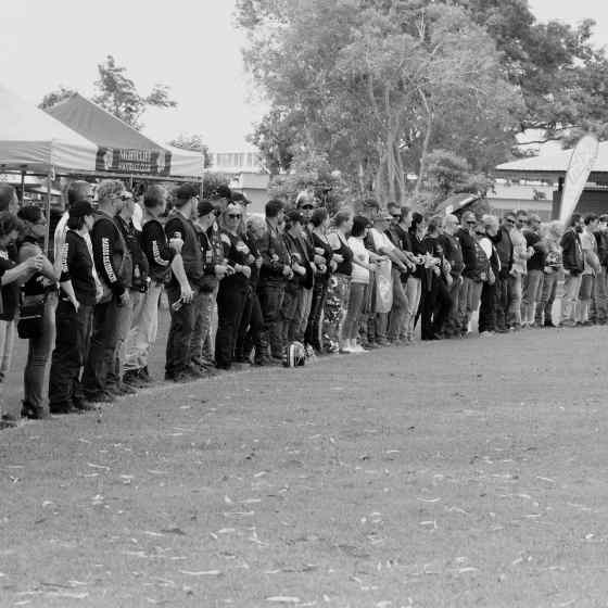 Darwin motorbike riders link up around the Nightcliff Oval. Photo Credit: Lou Reeve