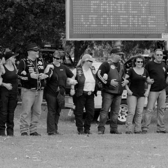 Darwin motorbike riders link up around the Nightcliff Oval. Photo Credit: Lou Reeve