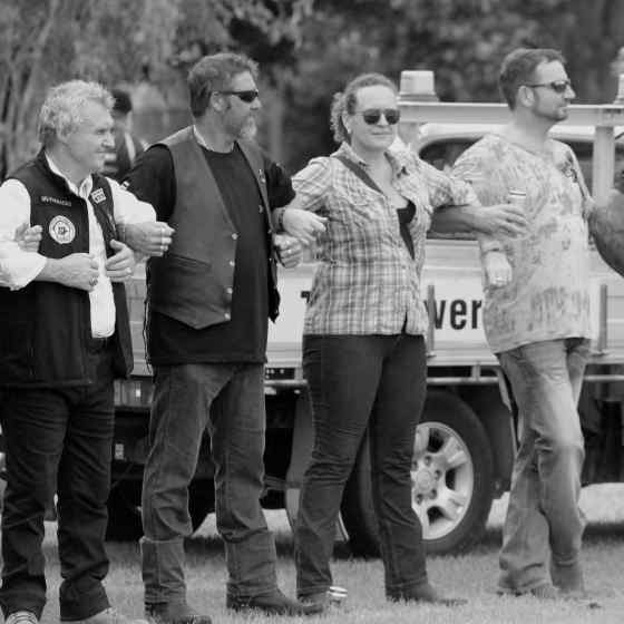 Darwin motorbike riders link up around the Nightcliff Oval. Photo Credit: Lou Reeve